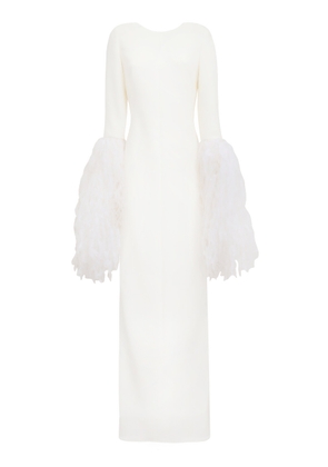 Antonio Grimaldi  Ambra Fringed Georgette-Cady Gown - Moda Operandi