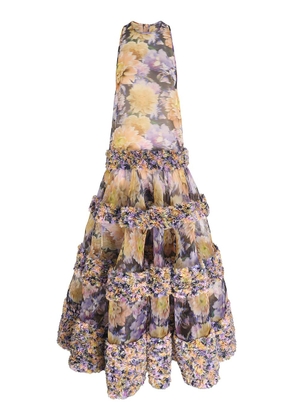 Zimmermann Luna Ruffled Silk Maxi Dress - Moda Operandi