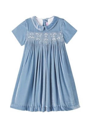 La Coqueta Marcita smocked velvet dress