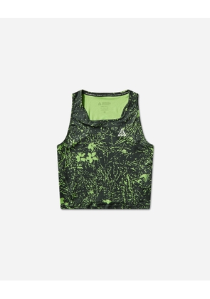 Women s ACG Dri-FIT Trail Running Tank Top Mean Green / Summit White