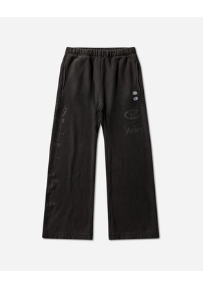 Aries Colonna Straight Sweatpants Black
