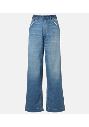 Maison Margiela Distressed wide-leg jeans