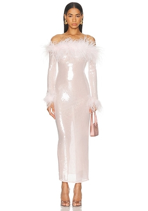 Retrofete Petal Dress in Ballet Slipper - Rose. Size L (also in M, S, XL, XS).