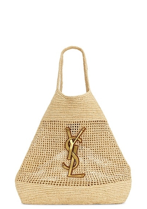 Saint Laurent Icare Maxi Shopping Bag in Naturale - Tan. Size all.