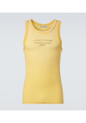 Acne Studios Logo ribbed-knit tank top