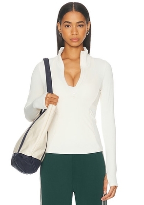 THE UPSIDE Courtship Dova Run Top in Natural - Cream. Size L (also in XS, S, M).