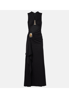 Christopher Esber Droplet Crystal cutout embellished maxi dress