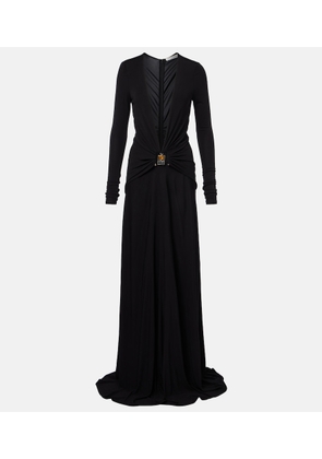 Christopher Esber Bezel Quartz embellished maxi dress