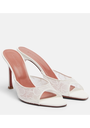 Amina Muaddi Alexa polka-dot mules