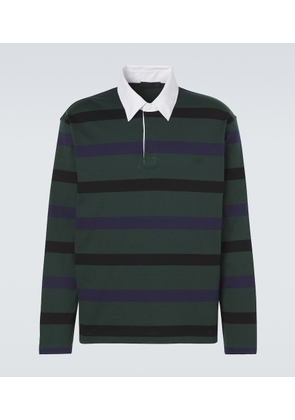 Prada Striped cotton polo shirt