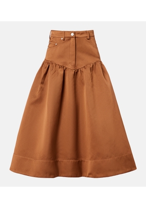 Ganni Peplum midi skirt