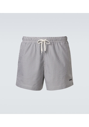 Zegna Seersucker swim trunks