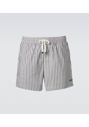 Zegna Striped swim trunks