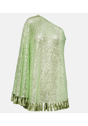 Taller Marmo Es Trench one-shoulder sequined minidress