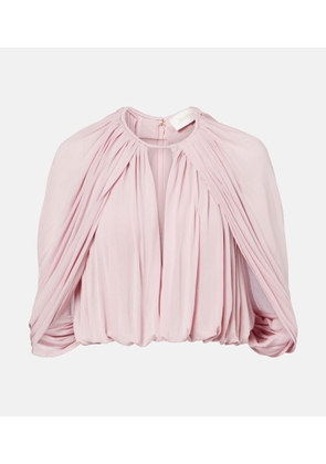 Zimmermann Alchemy caped draped blouse