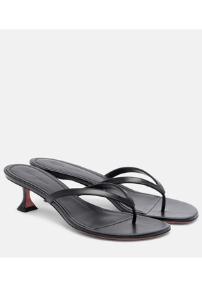 Amina Muaddi Juliette leather thong sandals