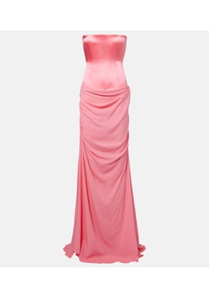 Alex Perry Draped silk gown