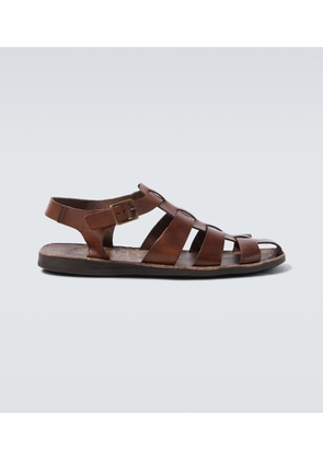 Sabah Porto leather fisherman sandals