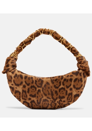 Saint Laurent Amalia Mini calf hair top-handle bag