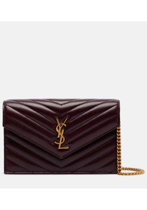 Saint Laurent Cassandre Envelope leather wallet on chain