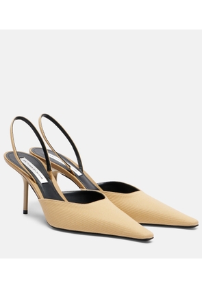 Victoria Beckham Sloan canvas slingback mules
