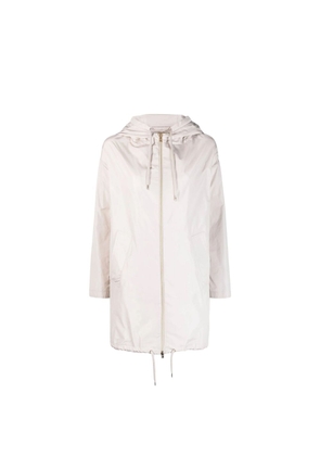 Herno White Polyester Coat - 44