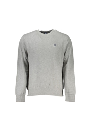 North Sails Gray Cotton Men's Sweatshirt - S