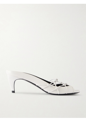 JUDE - Knotty Leather Pumps - White - IT36,IT36.5,IT37,IT37.5,IT38,IT38.5,IT39,IT39.5,IT40,IT40.5,IT41,IT41.5,IT42