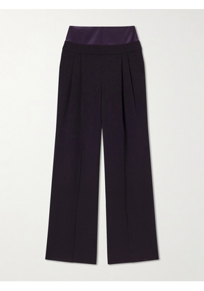Galvan - Strata Crepe Straight-leg Pants - Purple - FR 34,FR 36,FR 38,FR 40,FR 42