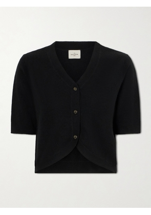 Le Kasha - Fano Cropped Cashmere Cardigan - Black - x small,small,medium,large