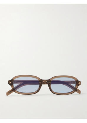 Prada Eyewear - Rectangular-frame Acetate Sunglasses - Neutrals - One size