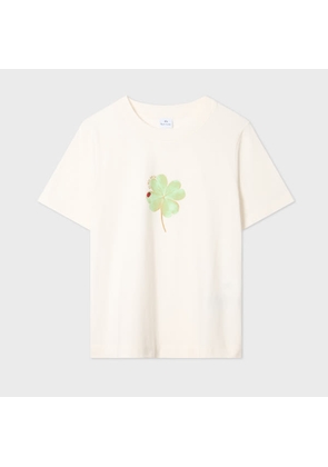 PS Paul Smith Women's Cream 'Clover' T-Shirt White