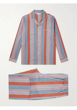 Derek Rose - Wellington 61 Striped Cotton Pyjama Set - Men - Pink - S