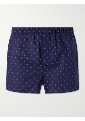 Derek Rose - Nelson 109 Printed Cotton Boxer Shorts - Men - Blue - S