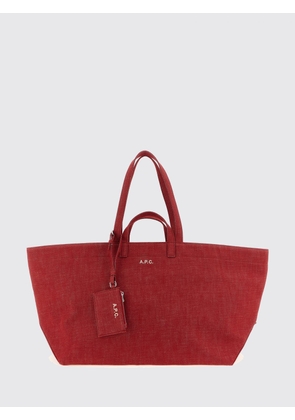 Tote Bag A. P.C. Woman color Red