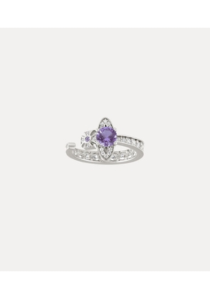 Vivienne Westwood Maitena Ring Platinum-lavender-white-cz Platinum-lavender-white-cz Unisex