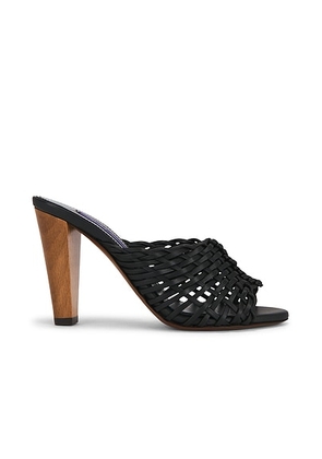 Ralph Lauren Collection Adela Mule Sandal in Black - Black,Brown. Size 36 (also in 36.5, 37, 38, 38.5, 39, 39.5, 40).
