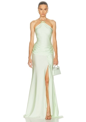 Shani Shemer Valentine Maxi Dress in Mint - Mint. Size L (also in XS, S, M).