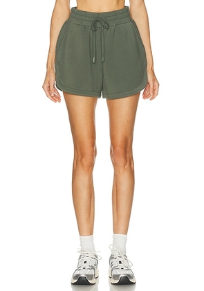 Varley Coulter High Rise Short in Thyme - Dark Green. Size S (also in XS).