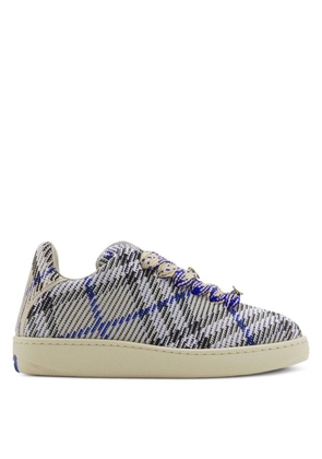 Burberry Check Knit Box Low-Top Sneakers