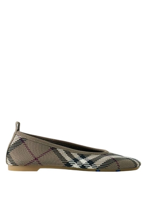 Burberry Check Jacquard Ballet Flats