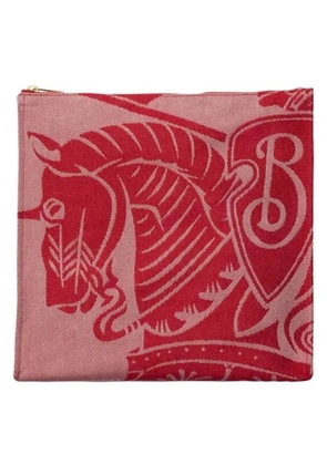 Burberry EKD Embroidered Canvas Pouch