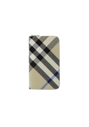 Burberry Large Check Zip Wallet