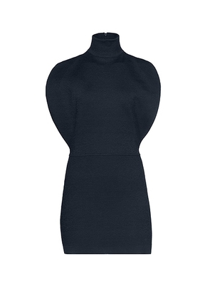 ALAÃA Curved Dress in Minuit - Navy. Size 34 (also in 36, 40).