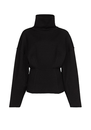 ALAÏA Turtleneck Sweater in Noir Alaia - Black. Size 34 (also in 38).