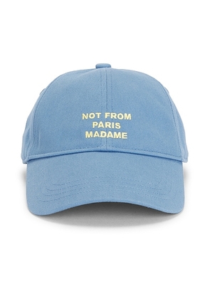 DrÃ´le De Monsieur Casquette Slogan in Atlantic Blue - Blue. Size all.