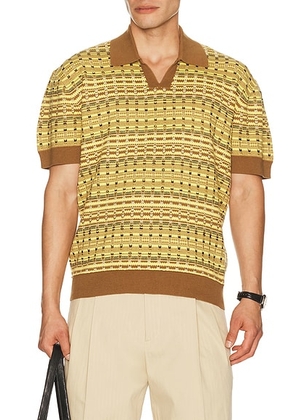 DrÃ´le De Monsieur Polo Maille Coogie in Yellow - Yellow. Size L (also in S, M, XL/1X, XXL/2X).