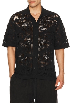 Cult Gaia Bohol Shirt in Black - Black. Size L (also in S, M, XL/1X).