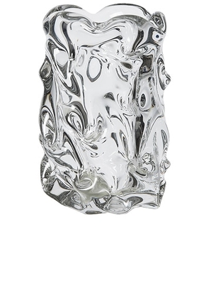 Ferm Living Virelle Vase in Clear - Metallic Silver. Size all.