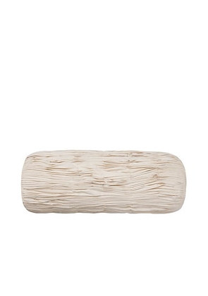 Ferm Living Falda Smocked Bolster Cushion in Undyed - Beige. Size all.